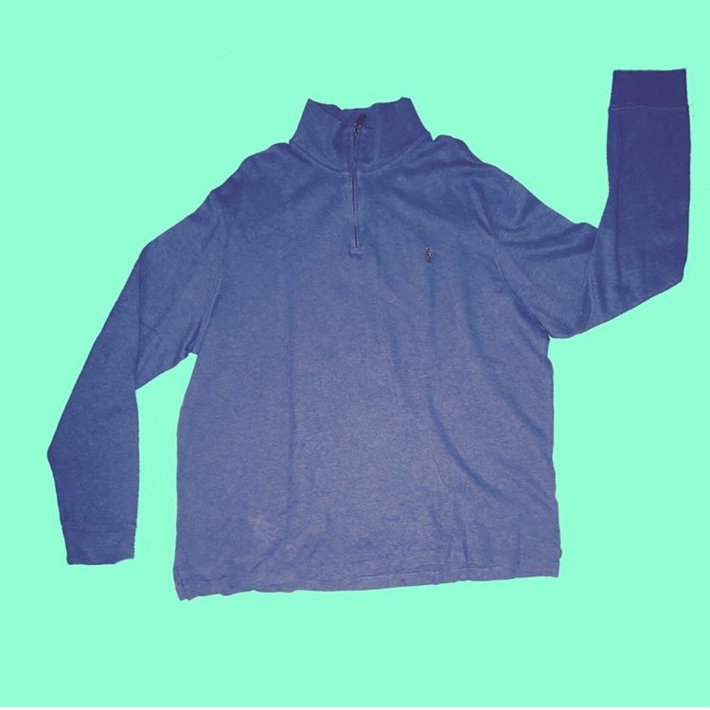 POLO RALPH LAUREN HALF ZIP TURTLE NECK